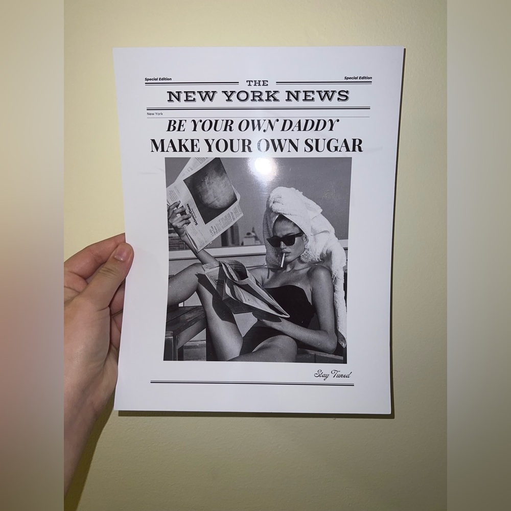 Black and White 8.5x11 Print